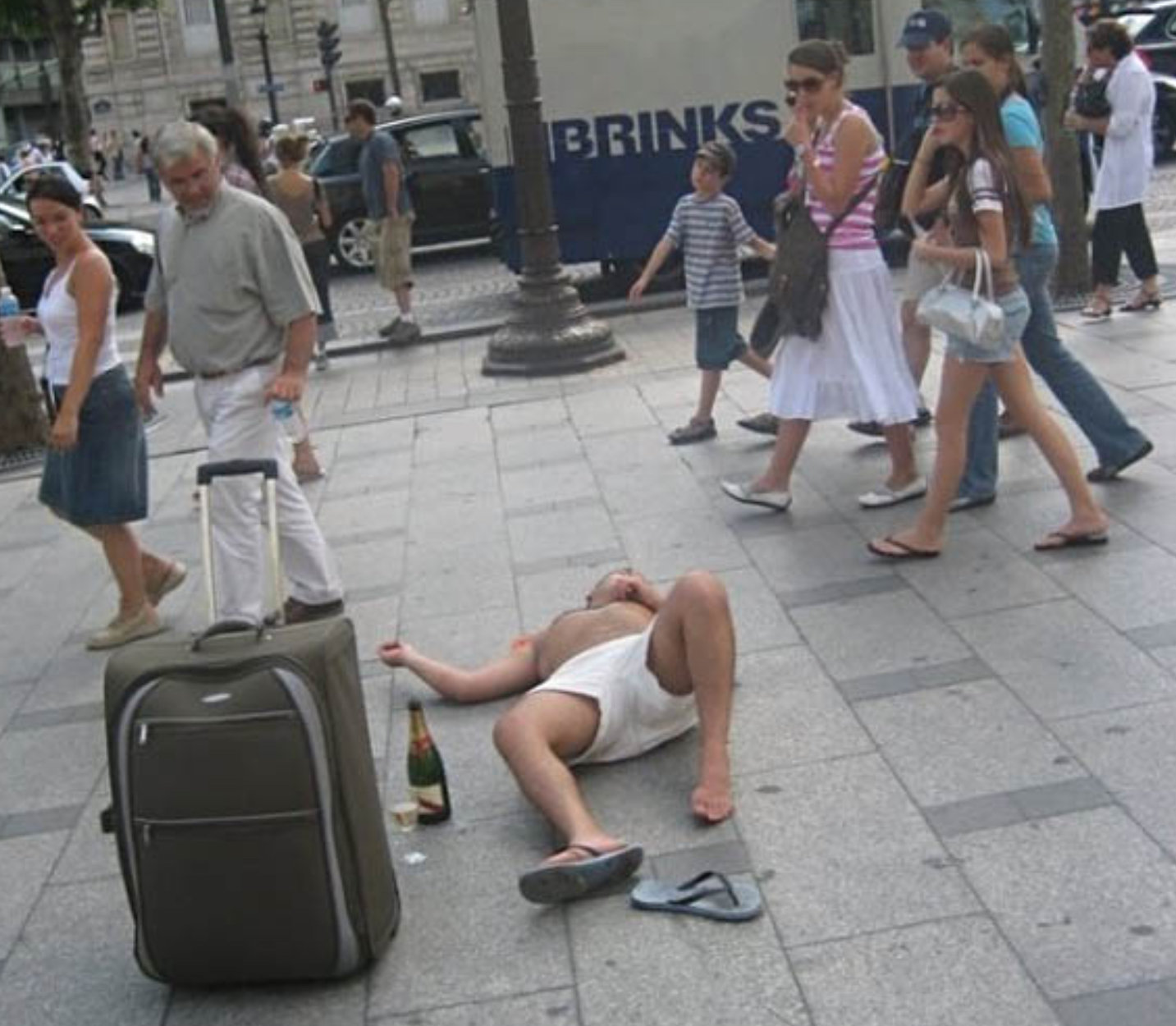 Пьяные туристы в Турции